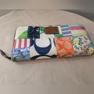 Vintage Coach Hampton Patchwork Wallet